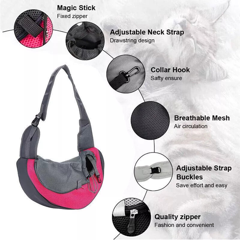 Pet Travel Tote Shoulder Carrier Bag for Dogs, Cats and Puppies